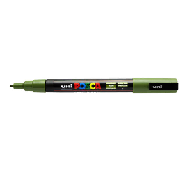 Paintmarker Uni POSCA PC3M fijn kaki