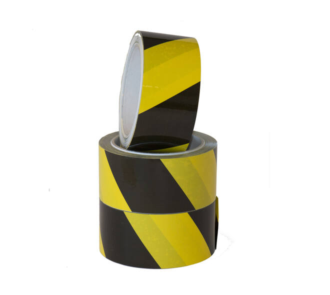 Waarschuwingstape IEZZY 50mmx66m zwart/geel