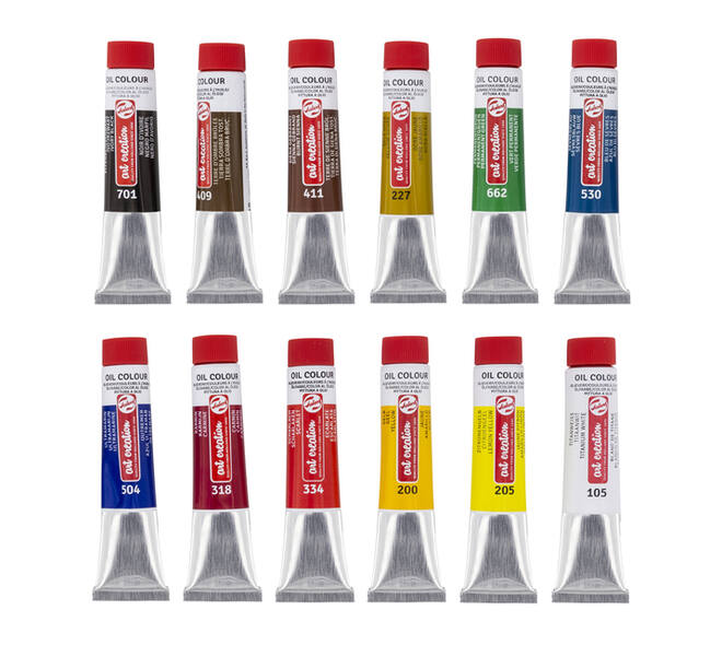 Talens Art Creation olieverf set 12 tubes 12 ml