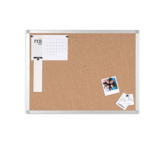 Prikbord Quantore 90x60cm kurk