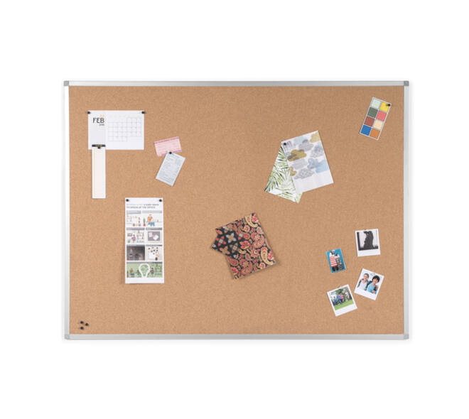 Prikbord Quantore 120x90cm kurk
