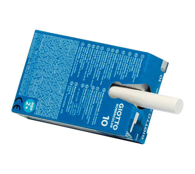 Schoolbordkrijt Giotto doos à 10 stuks wit
