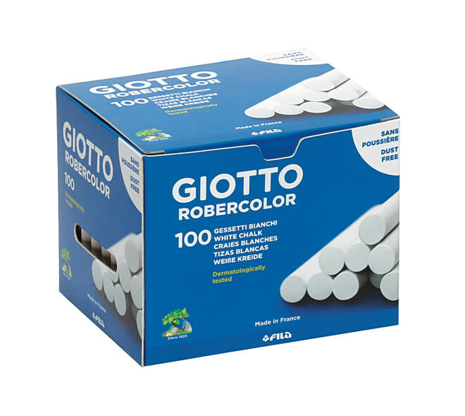 Schoolbordkrijt Giotto doos à 100 stuks wit