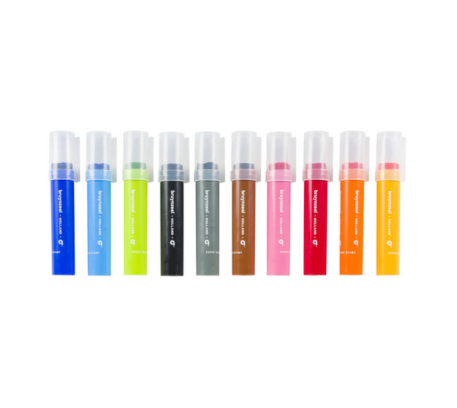 Stempelstift Bruynzeel Kids Super Stamp assorti 10 stuks