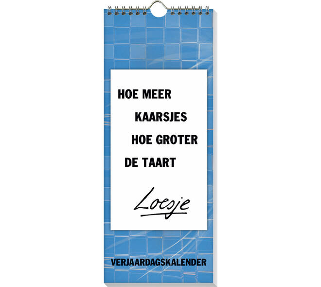Verjaardagskalender Loesje 6 32x13cm
