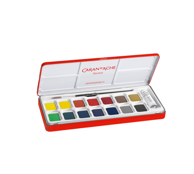 Plakkaatverf Caran d'Ache blik à 15 kleuren