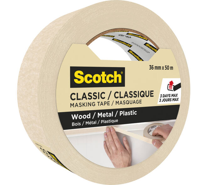 Afplaktape Scotch Classic 36mmx50m beige
