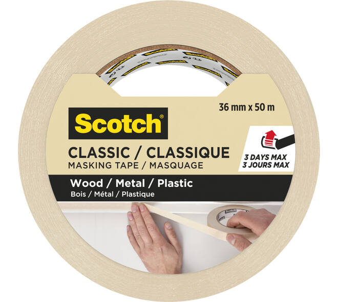 Afplaktape Scotch Classic 36mmx50m beige