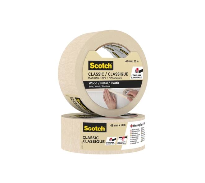 Afplaktape Scotch Classic 48mmx50m beige