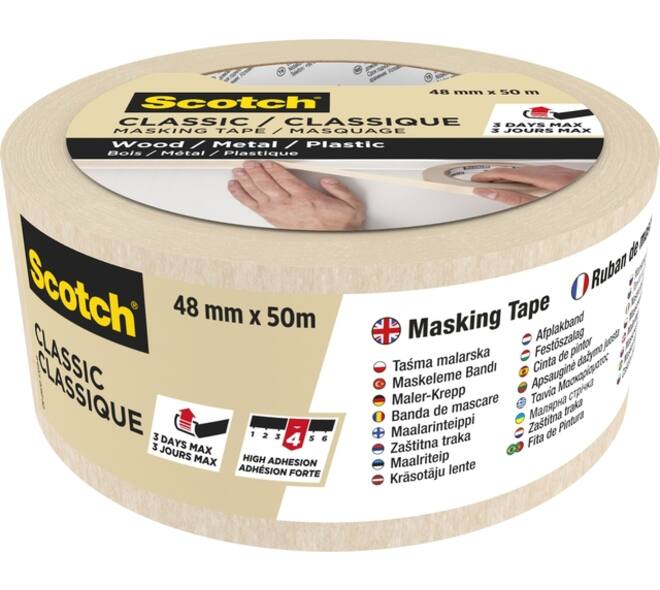 Afplaktape Scotch Classic 48mmx50m beige