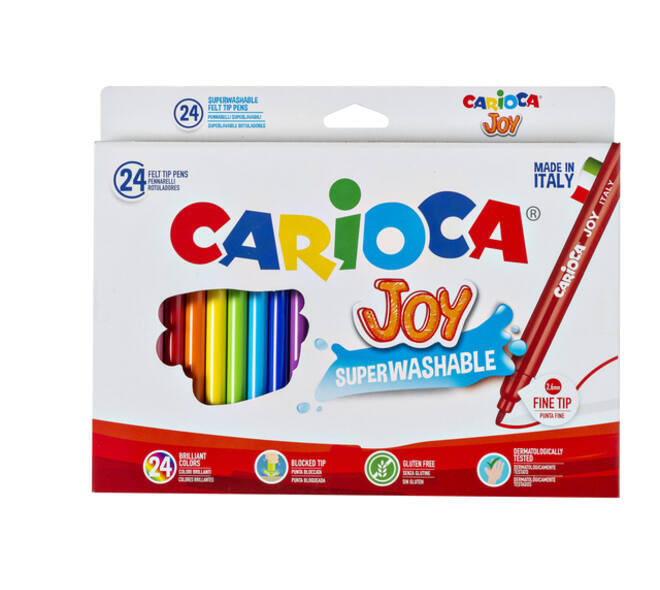 Viltstift Carioca Joy assorti set à 24 stuks