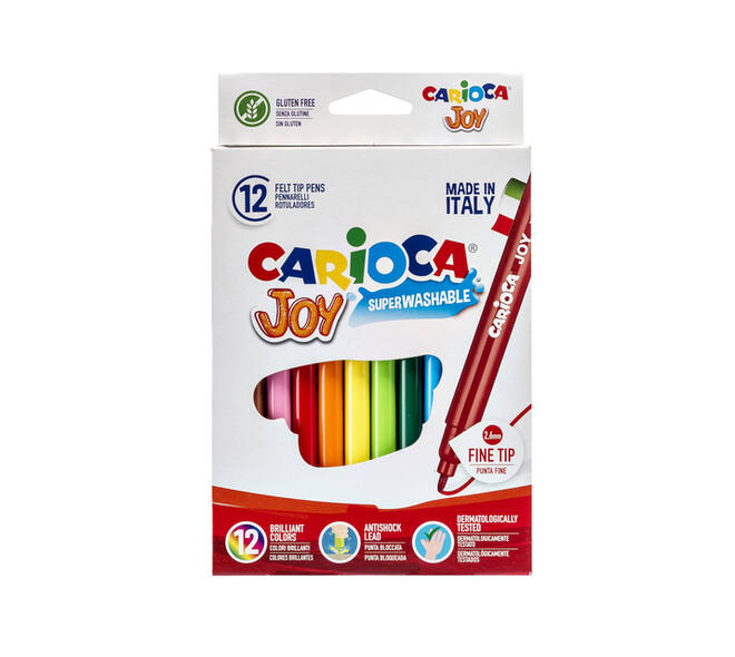 Viltstift Carioca Joy assorti set à 12 stuks