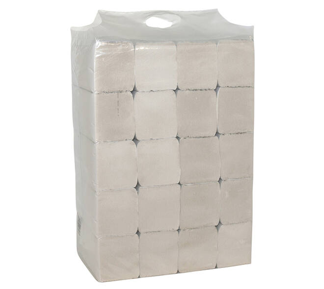 Handdoek Cleaninq H3 z-vouw 2-laags 240x230mm 20x190 vel wit