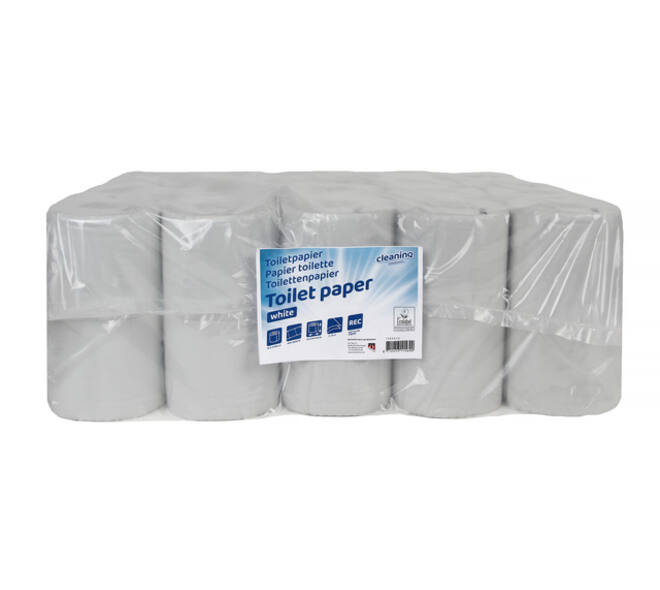 Toiletpapier Cleaninq T4 2-laags 40x400 vel recycled wit