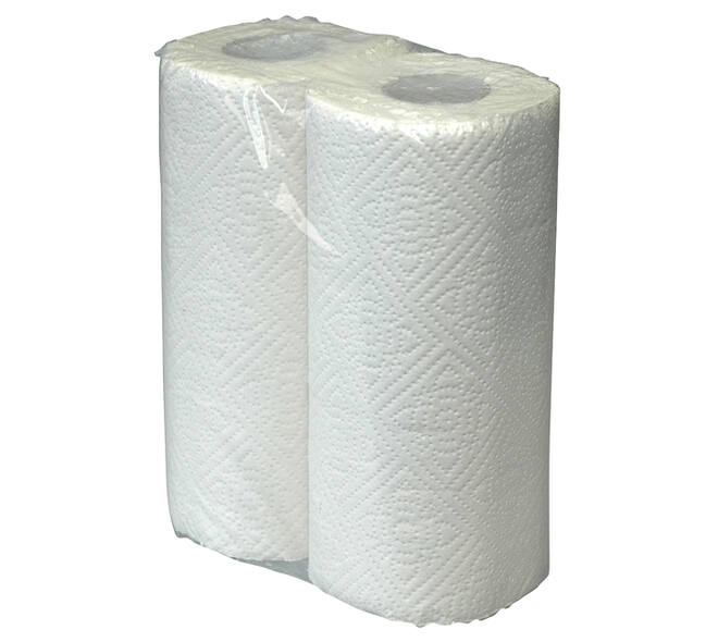Keukenrol Cleaninq 2-laags 50 vel wit