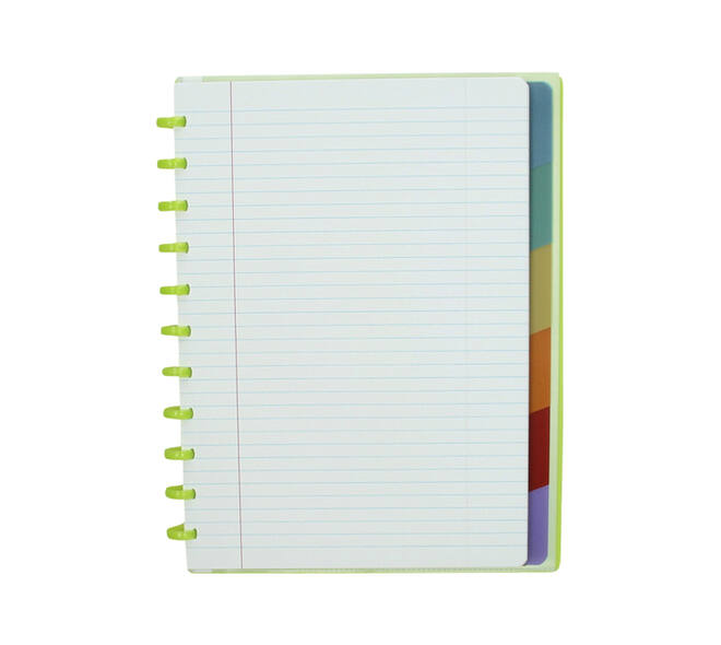 Schrift Atoma A4+ lijn 120blz 90gr PP transparant assorti