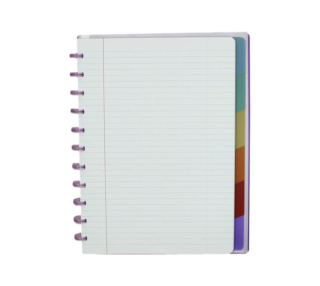 Schrift Atoma A4+ lijn 120blz 90gr PP transparant assorti