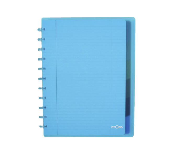 Schrift Atoma A4+ lijn 120blz 90gr PP transparant assorti