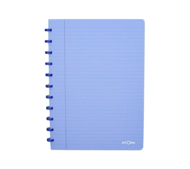 Schrift Atoma A4 blanco 144blz 90gr PP transparant assorti