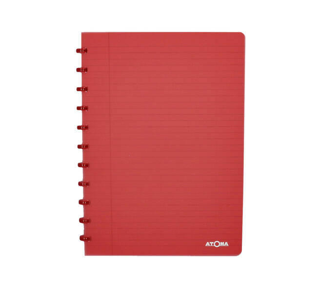 Schrift Atoma A4 blanco 144blz 90gr PP transparant assorti