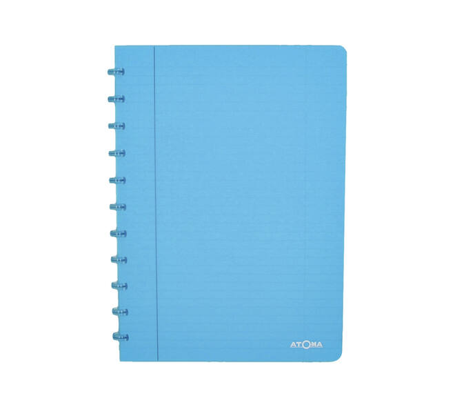Schrift Atoma A4 blanco 144blz 90gr PP transparant assorti