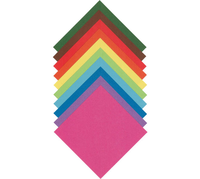 Origami papier Folia 70gr 20x20cm 100 vel assorti kleuren