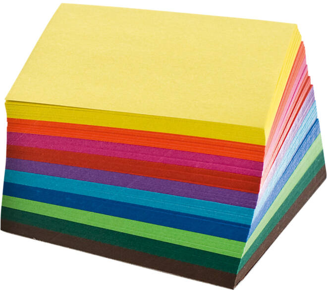 Origami papier Folia 70gr 20x20cm 100 vel assorti kleuren