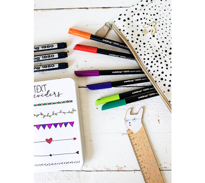 Fineliner edding 1200 fijn pastel assorti