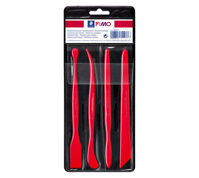 Boetseerspatel Staedtler Fimo blister à 4 stuks
