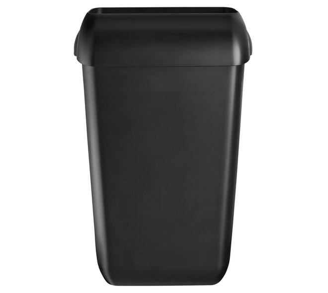 Afvalbak Quartzline open inworp 43 liter zwart 441454