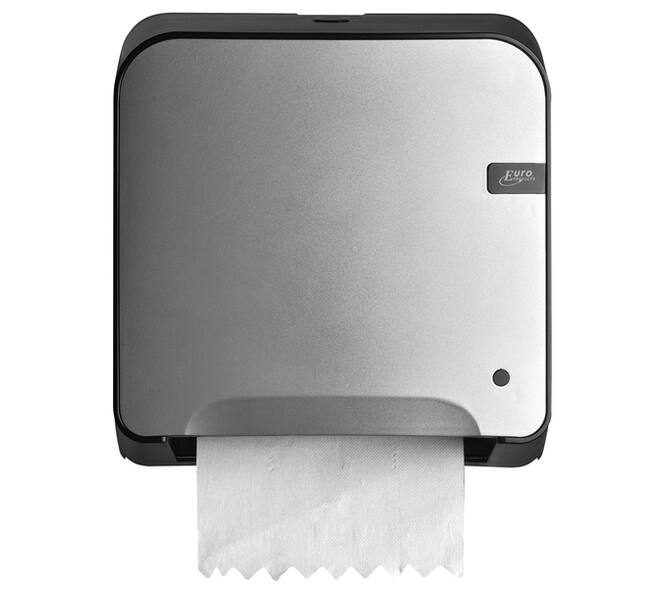 Handdoekroldispenser Quartzline Q14 Matic XL klein zilver 441199