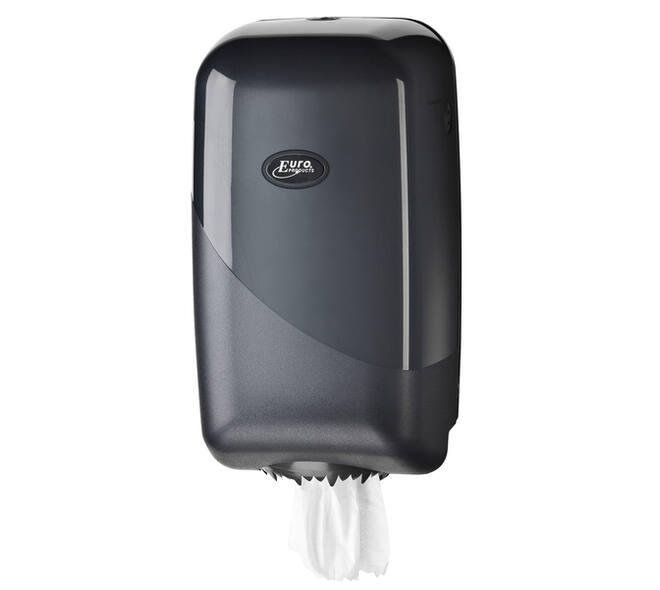 Poetspapierdispenser Pearl Line P17 klein zwart 431155