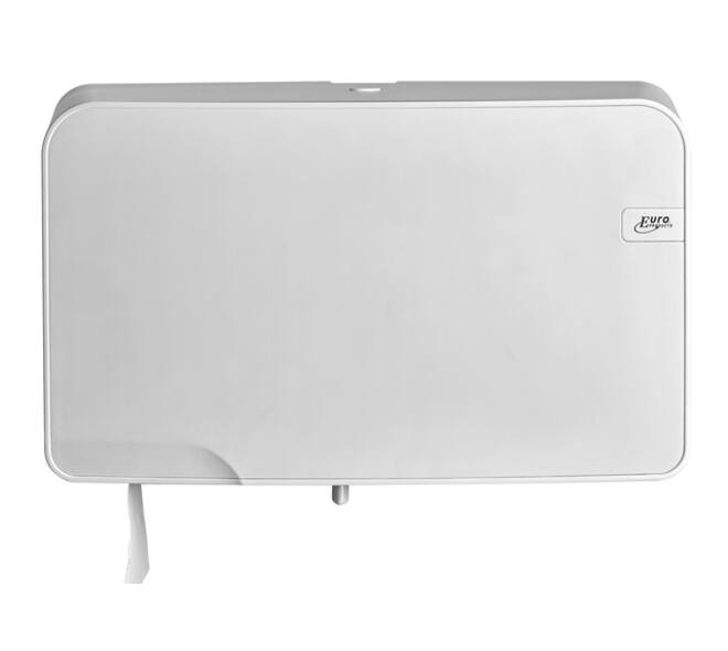 Toiletpapierdispenser Quartzline Q5 jumbo klein duo wit 441007
