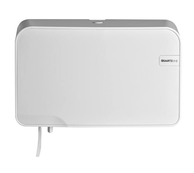 Toiletpapierdispenser Quartzline Q2 klein duo wit 441002