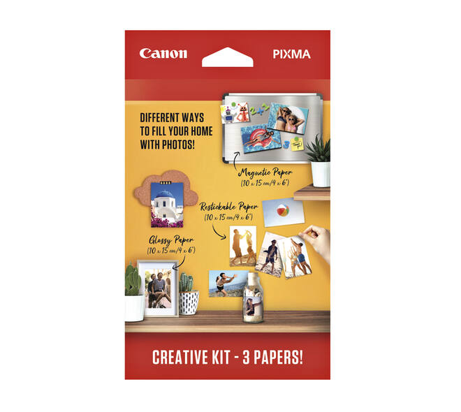 Fotopapier Canon creatieve kit met 3 soorten papier 60 vel