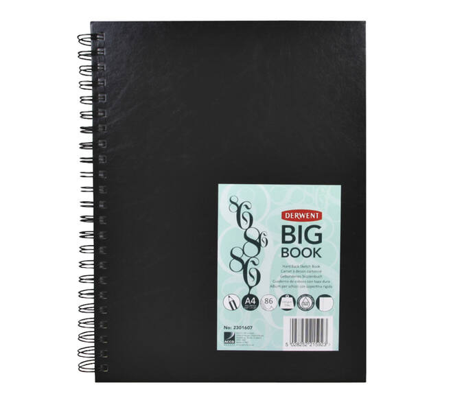 Schetsboek Derwent Big Book A4 harde kaft