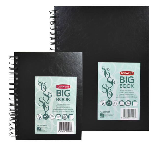 Schetsboek Derwent Big Book A5 harde kaft