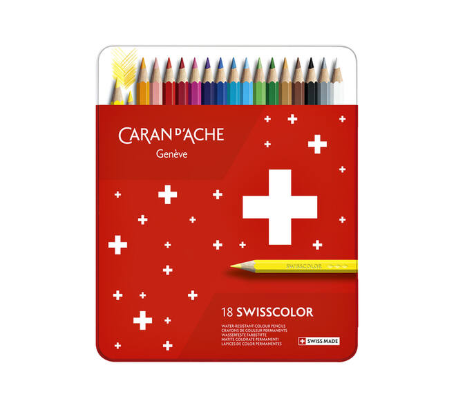 Kleurpotloden Caran d'Ache Swisscolor 18 stuks assorti