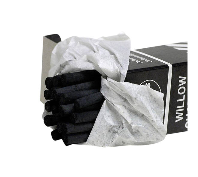 Houtskool Coates 5-6mm doos à 25 stuks