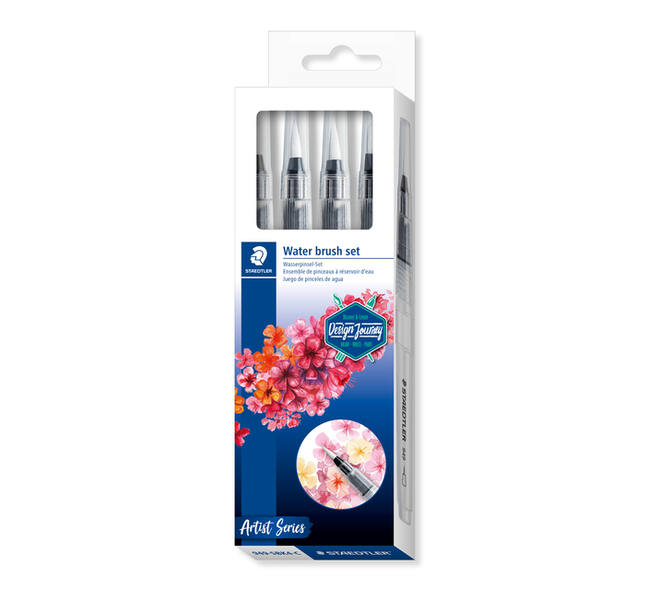 Waterbrushstift  Staedtler set à 4 breedtes