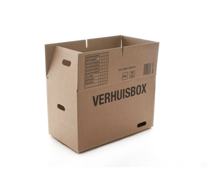 Verhuisdoos iezzy 370x650x350 dubbelgolf bruin 7mm