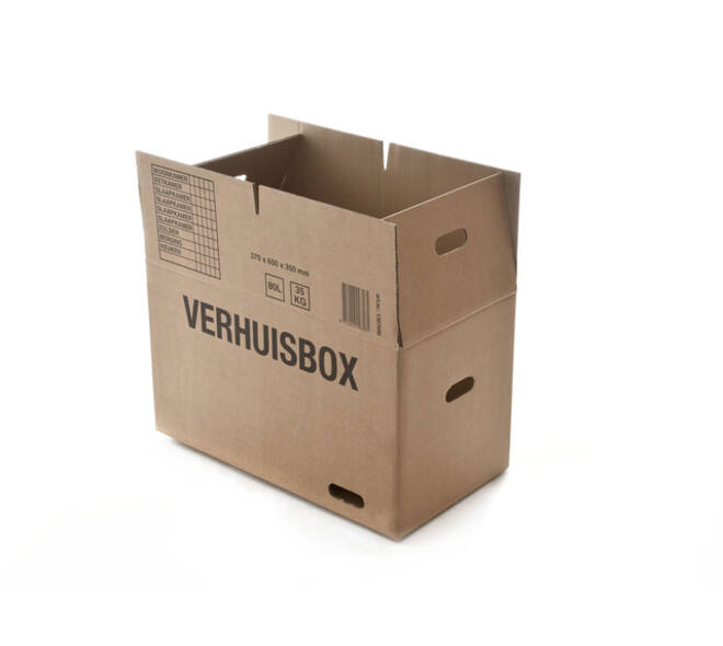 Verhuisdoos iezzy 370x650x350 dubbelgolf bruin 7mm