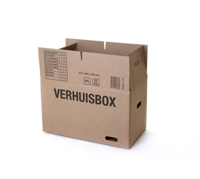Verhuisdoos iezzy 370x650x350 dubbelgolf bruin 7mm
