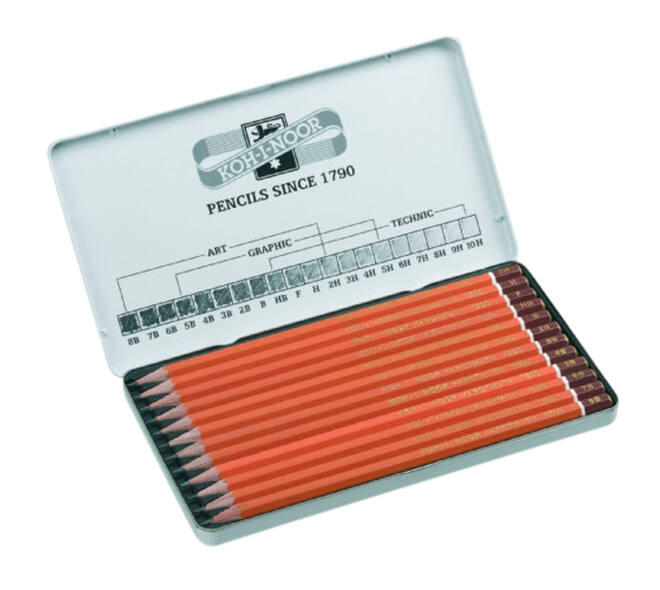 Potloodstift Koh-I-Noor 1502 Artset 8B-2H