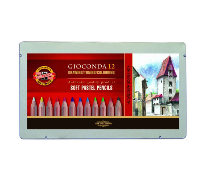 Pastelpotlood Koh-I-Noor gioconda 12 assorti