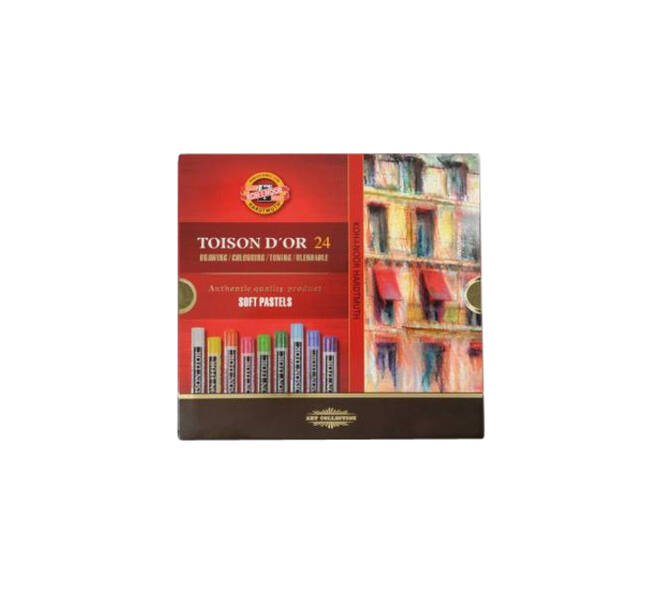 Pastelkrijt Koh-I-Noor Toison 8514 rond 24 stuks assorti