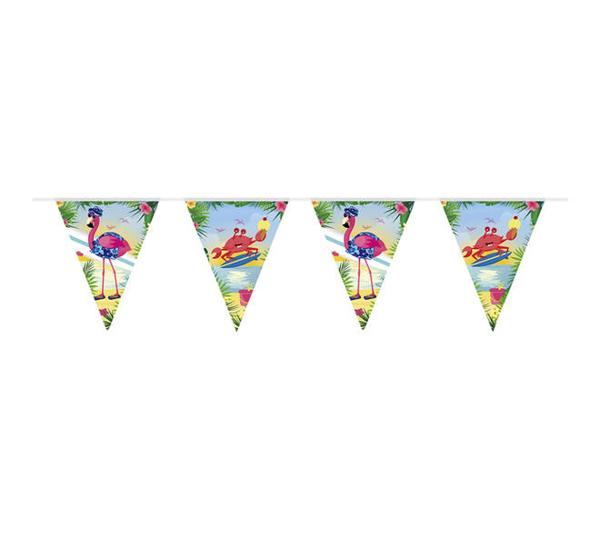 Vlaggenlijn flamingo 10 meter
