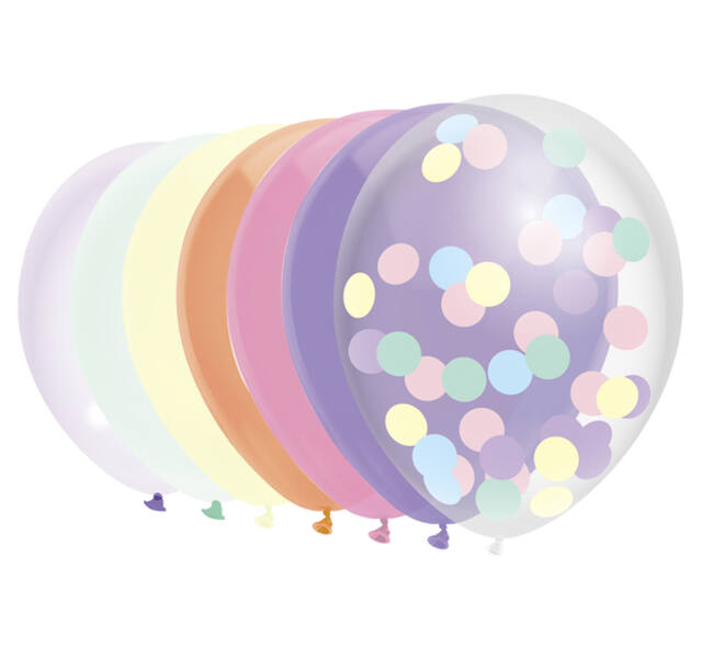 Ballon Haza uni 30cm 10 stuks pastel assorti