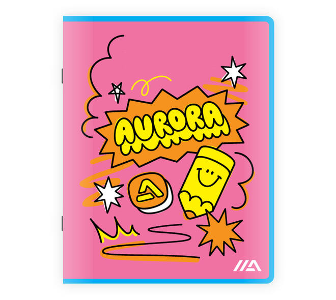 Schrift Aurora A5 lijn 200 pagina's 60gr