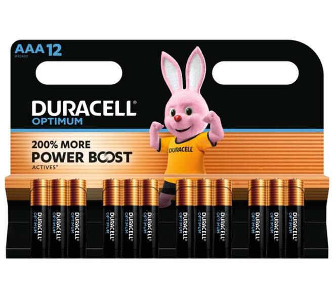 Batterij Duracell Optimum 12x AAA